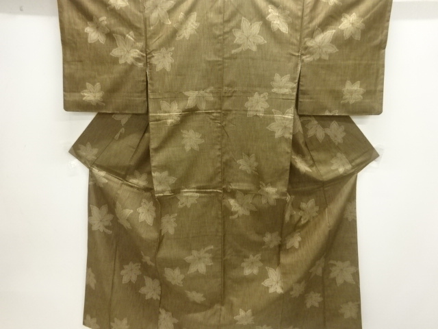 JAPANESE KIMONO / NISHIJIN OMESHI / WOVEN MAPLE 